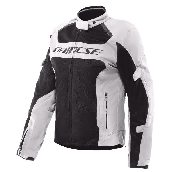 Blouson Moto Dainese Air Frame 3 Tex Woman Light Gray Black