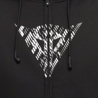 Dainese Bovisa Safety Hoodie Full Zip Black White