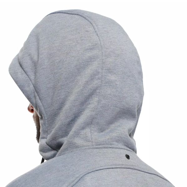 Dainese Bovisa Safety Hoodie Full Zip Grey Melange Black