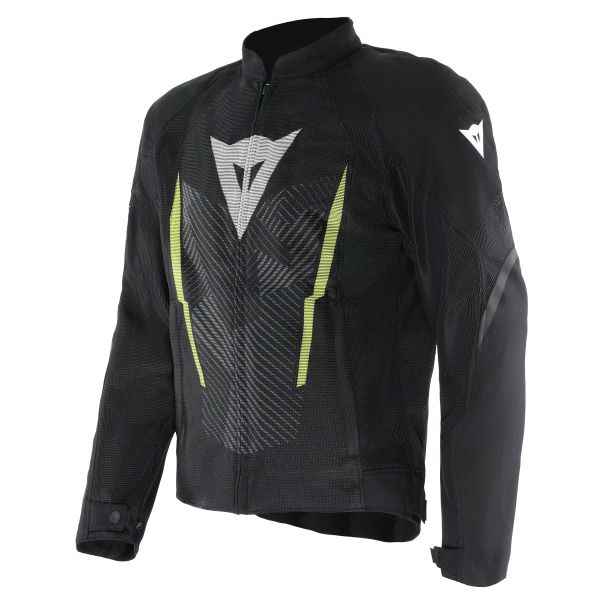 Blouson Moto Dainese Herosphere Air Tex Black White Yellow Fluo