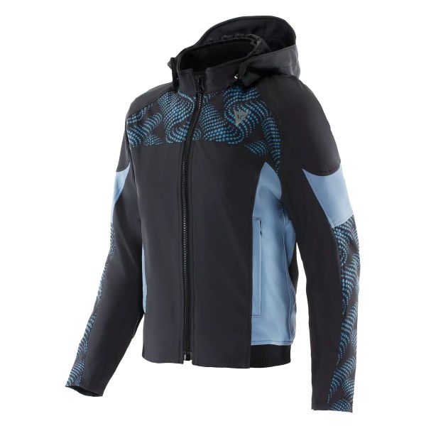 Blouson Moto Dainese Ignite 2 Tex Woman Black Blue Mirage