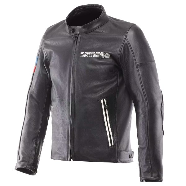 Blouson Moto Dainese Leggenda Perf Leather Black