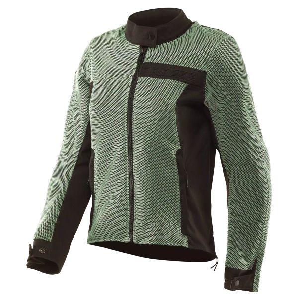 Blouson Moto Dainese Lisbona Air Tex Woman Iceberg Green Black