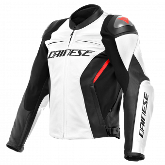 Blouson Moto Dainese Racing 4 White Black