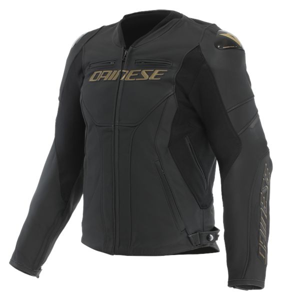 Blouson Moto Dainese Racing 5 Leather Black Gold