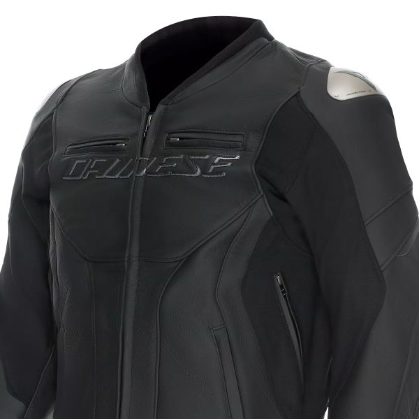 Dainese Racing 5 Leather Black Black