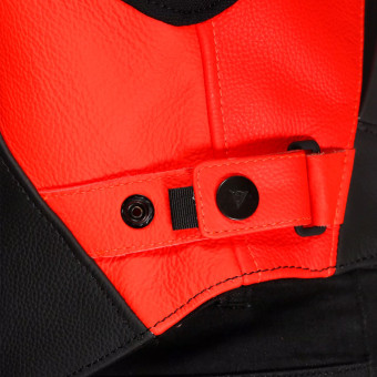 Dainese Racing 5 Leather Silver Black Red Fluo