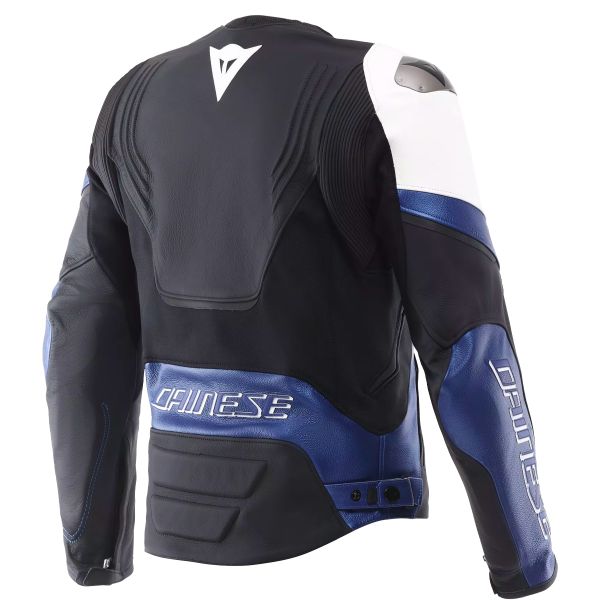 Dainese Racing 5 Leather White Blue Black