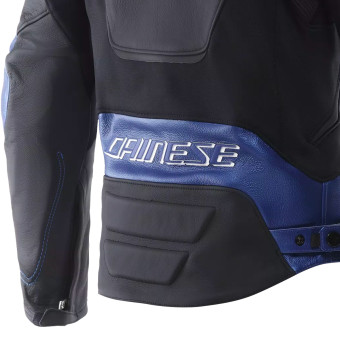 Dainese Racing 5 Leather White Blue Black