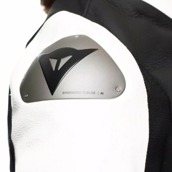 Dainese Racing 5 Leather Woman Black White