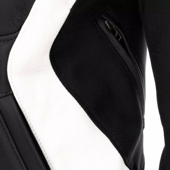 Dainese Racing 5 Leather Woman Black White