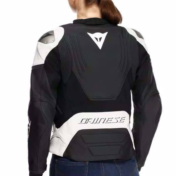 Dainese Racing 5 Leather Woman Black White