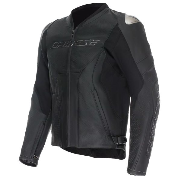 Blouson Moto Dainese Racing 5 Perf Leather Black Black