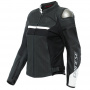 Blouson Moto Dainese Rapida Lady Black Matt White