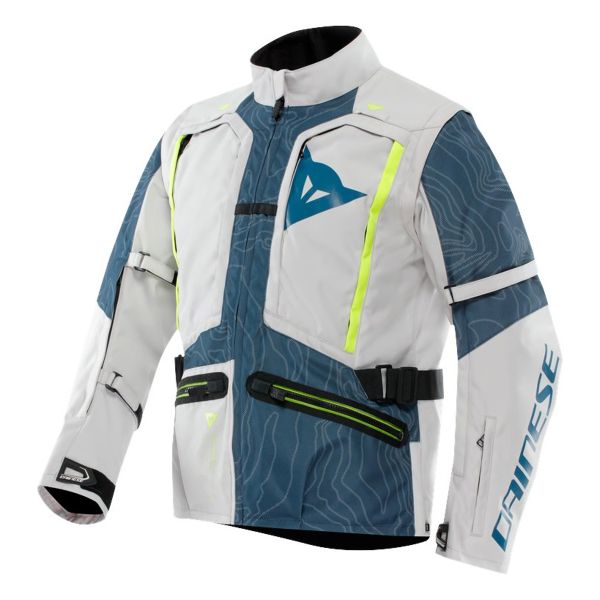 Blouson Moto Dainese Sterrato Tex Glacier Gray Blue