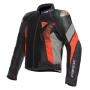 Blouson Moto Dainese Super Rider Absoluteshell Black Dark Grey Fluo Red