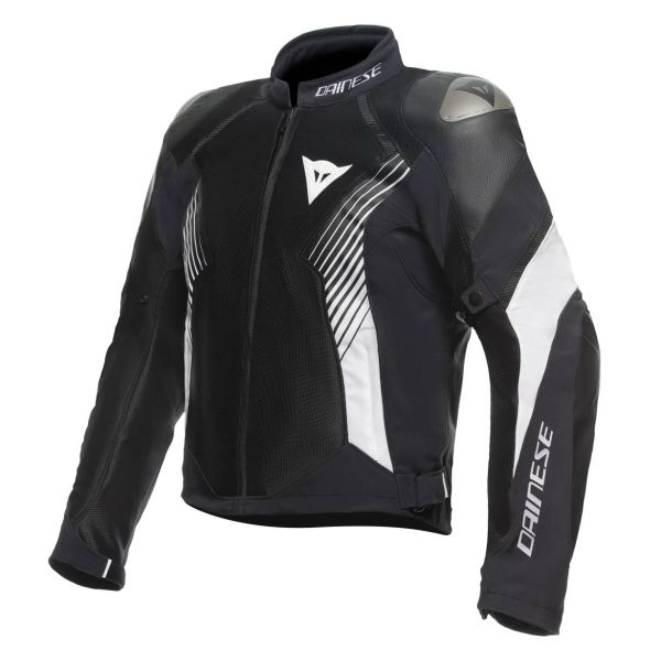 Blouson Moto Dainese Super Rider Absoluteshell Black Black White Blouson Moto Dainese Super Rider Absoluteshell Black Black White