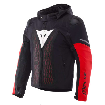 Blouson Moto Dainese Super Sprint Air Tex Black White Red