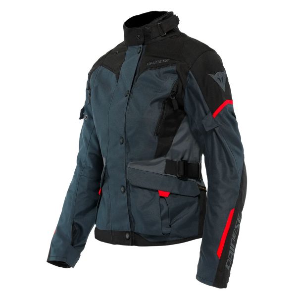 Blouson Moto Dainese Tempest 3 D-Dry Lady Ebony Black Lava Red Blouson Moto Dainese Tempest 3 D-Dry Lady Ebony Black Lava Red
