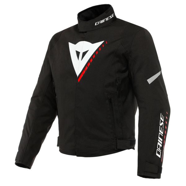 Blouson Moto Dainese Veloce D-Dry Black White Lava Red