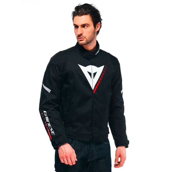 Dainese Veloce D-Dry Black White Lava Red