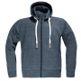 Blouson Moto DIFI Downtown Hoodie Navy Melange