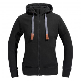 Blouson Moto DIFI Downtown Lady Hoodie Black Blouson Moto DIFI Downtown Lady Hoodie Black