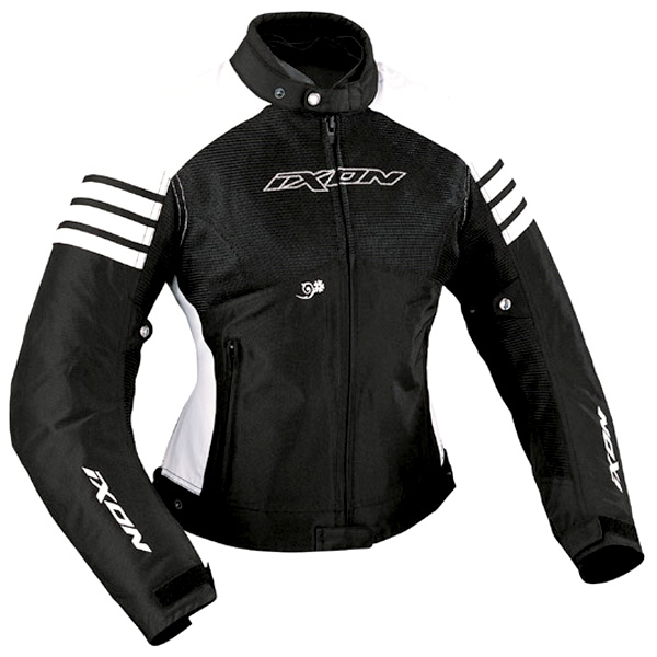 Blouson Moto Ixon Electra Noir Blanc