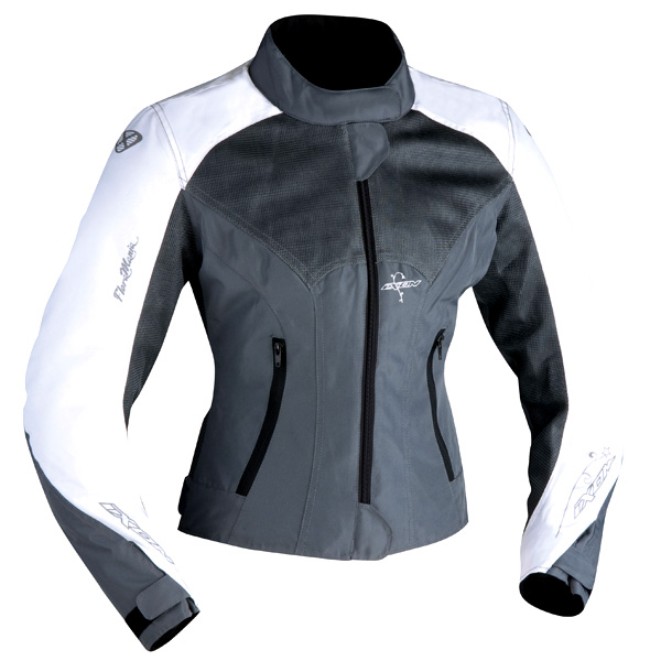 Blouson Moto Ixon Flora Gris Blanc
