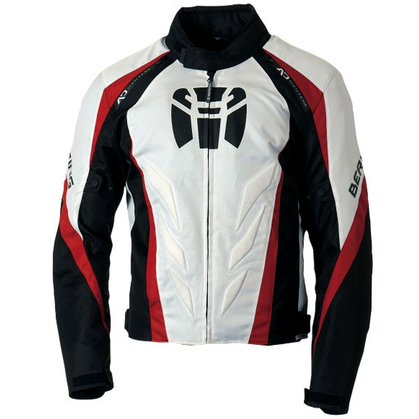 Blouson Moto Bering Frisco Noir Blanc Rouge