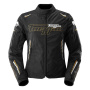 Blouson Moto Furygan Agata Black White Gold
