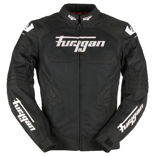 Blouson Moto Furygan Atom Vented Evo Black White Blouson Moto Furygan Atom Vented Evo Black White