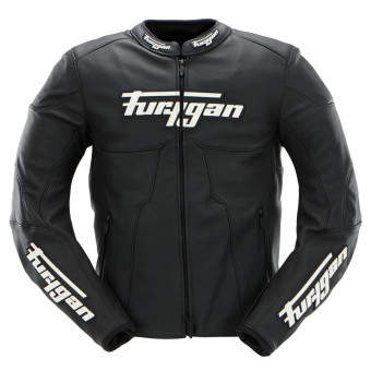 Blouson Moto Furygan Attila Black White