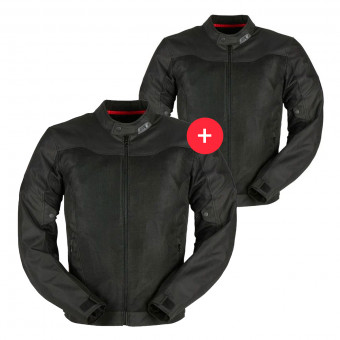 Blouson Moto Furygan Duo Mistral Evo 3 Black Homme et Femme