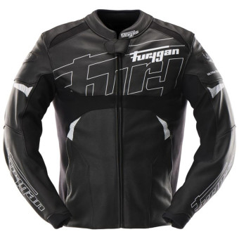 Blouson Moto Furygan Helix Black White