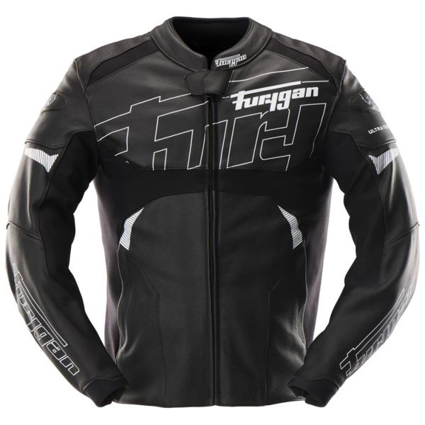 Blouson Moto Furygan Helix Black White
