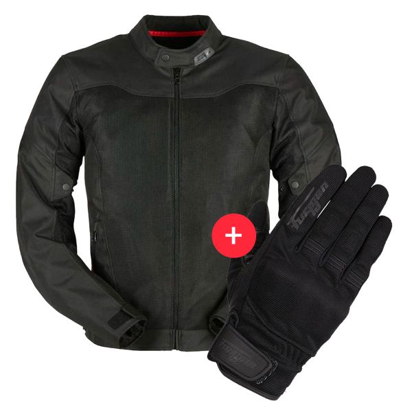 Blouson Moto Furygan Mistral Evo 3 Black + Jet D3O Black Blouson Moto Furygan Mistral Evo 3 Black + Jet D3O Black