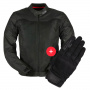 Blouson Moto Furygan Mistral Evo 3 Black + Jet D3O Black