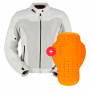 Blouson Moto Furygan Mistral Lady Evo 3 Pearl Pearl + Dorsale D3O Viper Niveau 2
