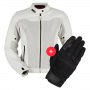 Blouson Moto Furygan Mistral Lady Evo 3 Pearl Pearl + Jet Lady D3O Black
