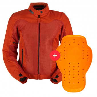 Blouson Moto Furygan Mistral Lady Evo 3 Rouille + Dorsale D3O Viper Niveau 2