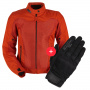 Blouson Moto Furygan Mistral Lady Evo 3 Rouille + Jet Lady D3O Black