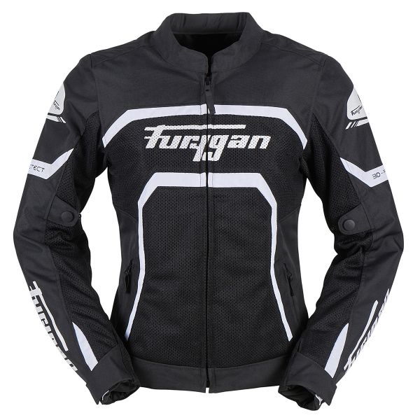 Blouson Moto Furygan Mystic Evo Vented Black White Blouson Moto Furygan Mystic Evo Vented Black White