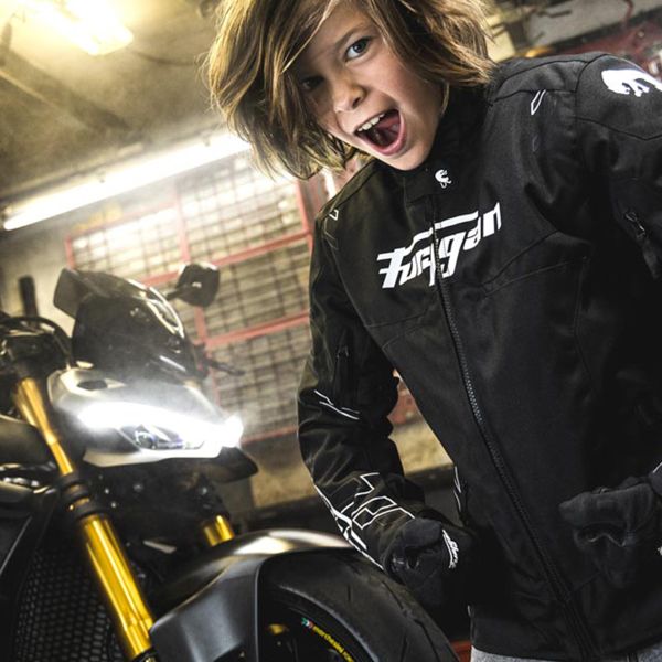 Furygan Neon Kid Black White