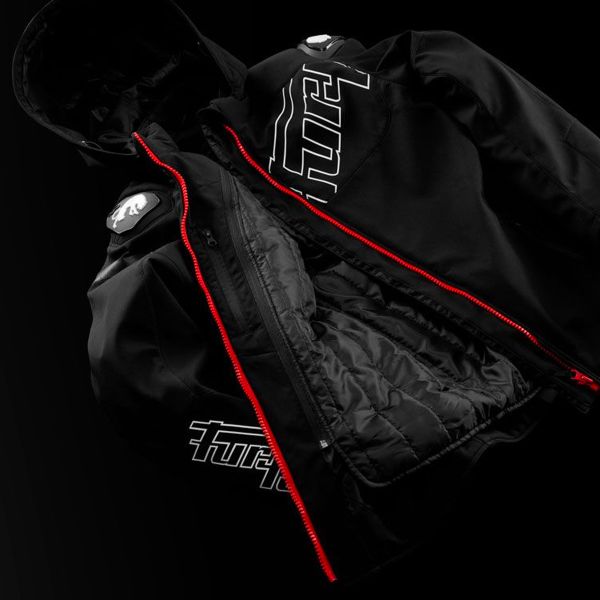 Furygan Sektor Roadster Evo Black White Red