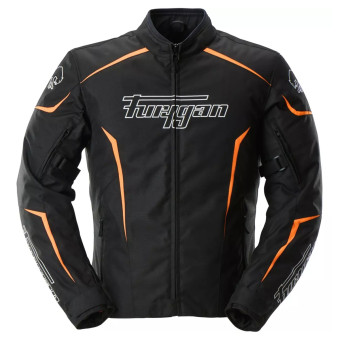 Blouson Moto Furygan Yori Black White Orange Stab