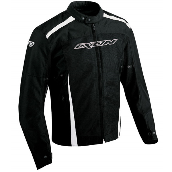 Blouson Moto Ixon Hacker Game Noir Blanc