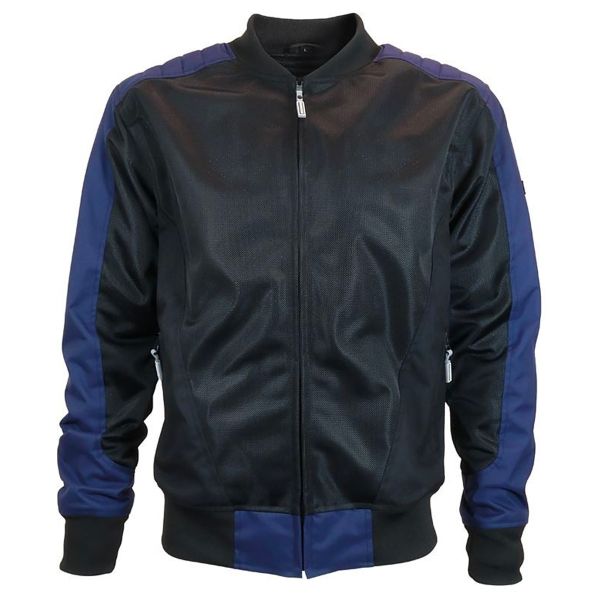 Blouson Moto HARISSON Camaro Mesh Black Blue Blouson Moto HARISSON Camaro Mesh Black Blue