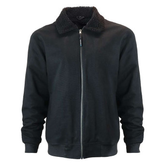 Blouson Moto HARISSON Goat Black Black