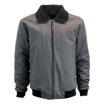 Blouson Moto HARISSON Goat Grey Black
